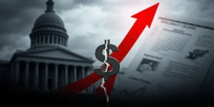 Government Shutdown Enters Fourth Week, Harming Businesses and Threatening Health Care Stability.png AI generated image using Flux AI