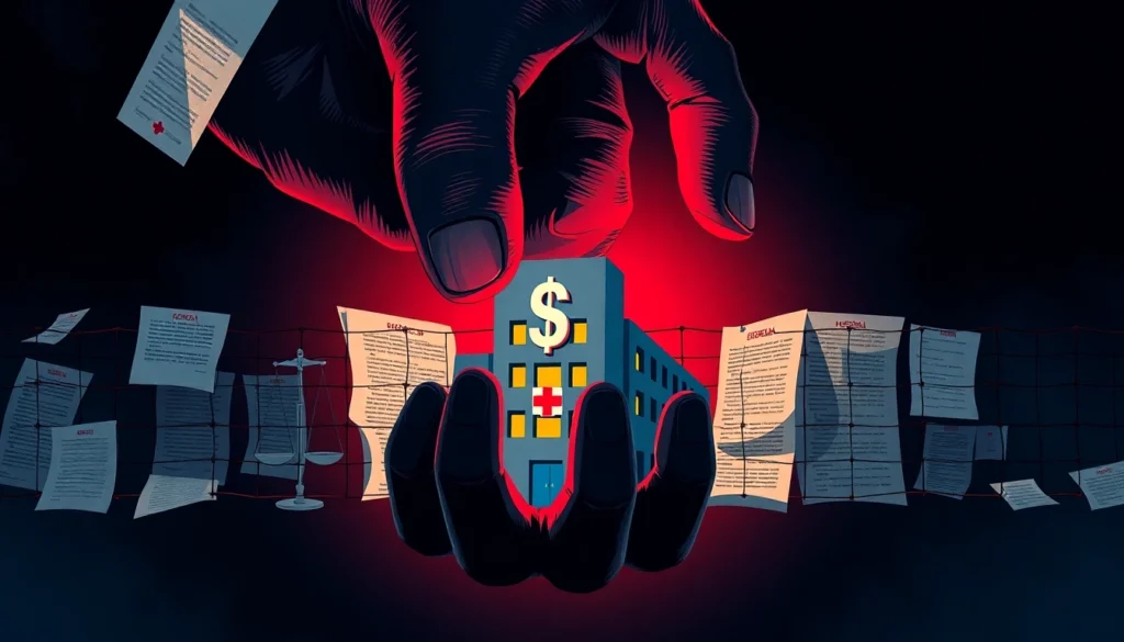 Private Equity Regulation in Health Care Sweeps the Nation.png AI generated image using Flux AI