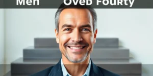 simple anti-aging skincare routine for men over 40.png AI generated image using Flux AI