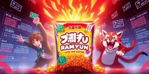 [Graphic News] Shin Ramyun tops Korean ramyeon online interest.png AI generated image using Flux AI