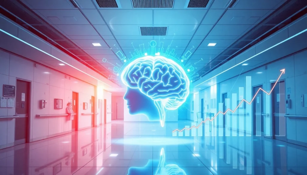 Predictive AI for hospital readmission risk.png AI generated image using Flux AI